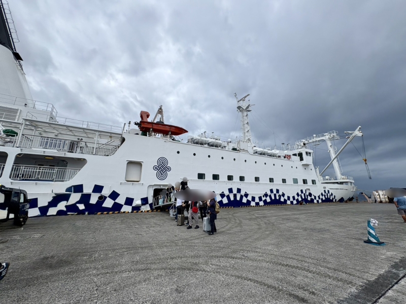 大型客船さるびあ丸に乗って