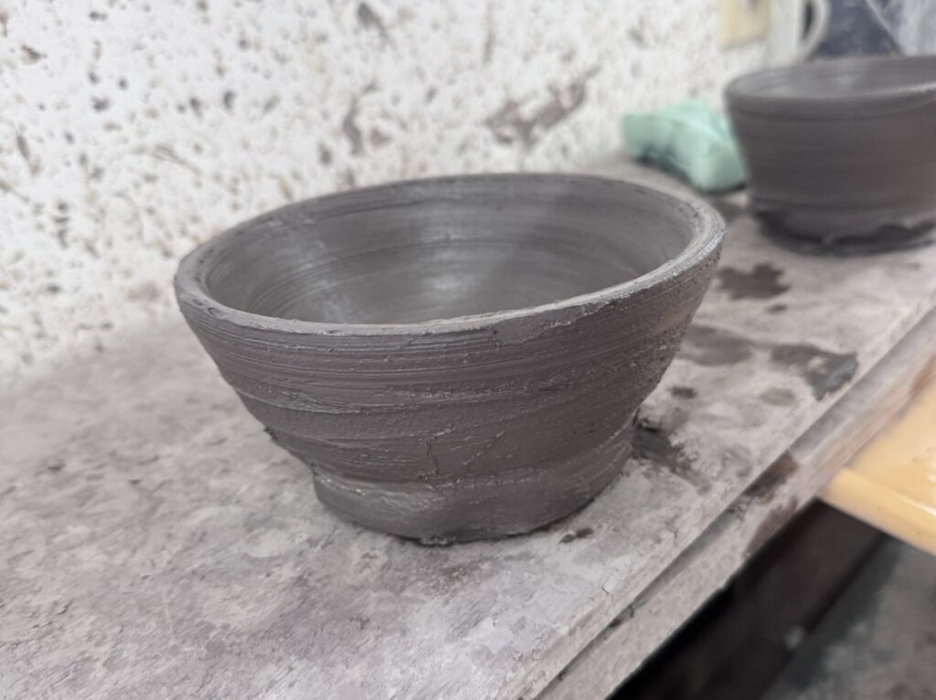 訓練校の京都・奈良研修中の陶芸体験